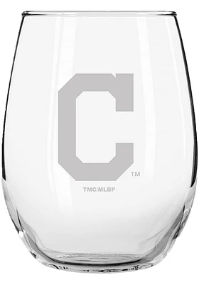 Cleveland Guardians 15oz Etched Stemless Wine Glass