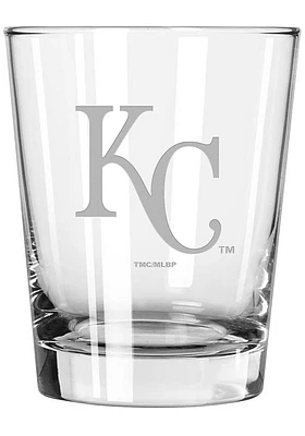 Kansas City Royals 15oz Etched Rock Glass - Blue