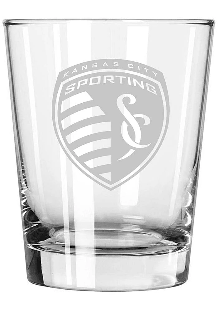 Sporting Kansas City 15oz Etched Rock Glass - Blue