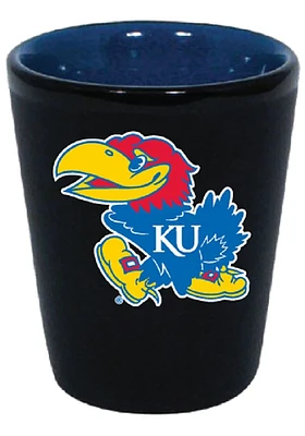 Kansas Jayhawks 2oz Ceramic Matte Shot Glass