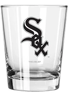 Chicago White Sox 15oz Full Color Logo Rock Glass - White