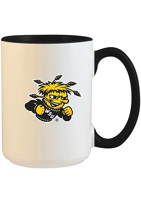 Wichita State Shockers 15oz Inner Color Ceramic Mug - Black