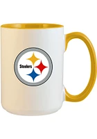 Pittsburgh Steelers 15oz Inner Color Ceramic Mug - Yellow