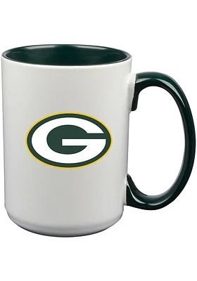 Green Bay Packers 15oz Inner Color Ceramic Mug - Green