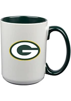 Green Bay Packers 15oz Inner Color Ceramic Mug - Green