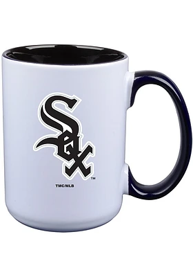 Chicago White Sox 15oz Inner Color Ceramic Mug - Black