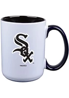 Chicago White Sox 15oz Inner Color Ceramic Mug - Black