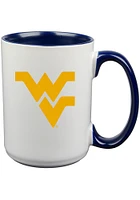 West Virginia Mountaineers 15oz Inner Color Ceramic Mug - Navy Blue