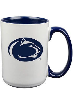 Penn State Nittany Lions 15oz Inner Color Ceramic Mug - Navy Blue