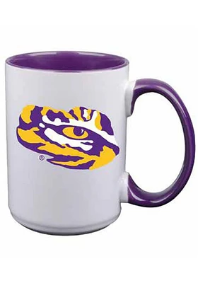 LSU Tigers 15oz Inner Color Ceramic Mug - Purple