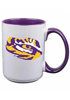LSU Tigers 15oz Inner Color Ceramic Mug - Purple