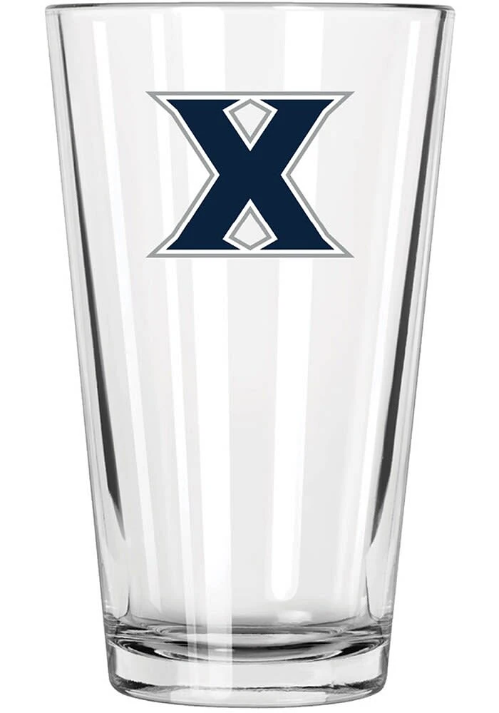 Xavier Musketeers 17oz Color Logo Mixing Pint Glass