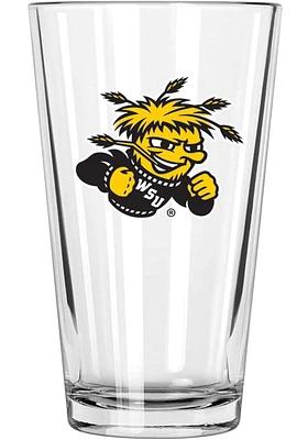Wichita State Shockers 17oz Color Logo Mixing Pint Glass - White