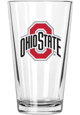 Ohio State Buckeyes 17oz Color Logo Mixing Pint Glass - White