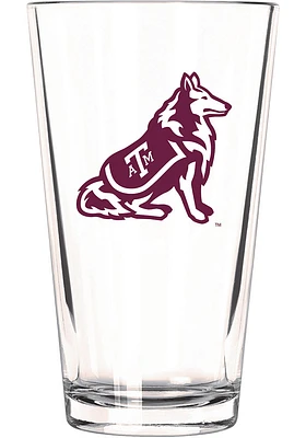 Texas A&M Aggies 17oz Color Logo Mixing Pint Glass - White