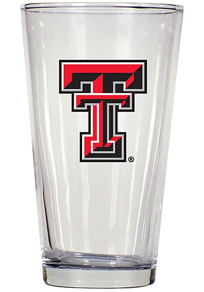 Texas Tech Red Raiders 17oz Color Logo Mixing Pint Glass - White