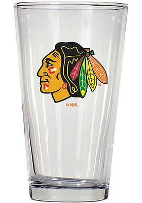 Chicago Blackhawks 17oz Color Logo Mixing Pint Glass - White