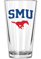 SMU Mustangs 17oz Color Logo Mixing Pint Glass - White