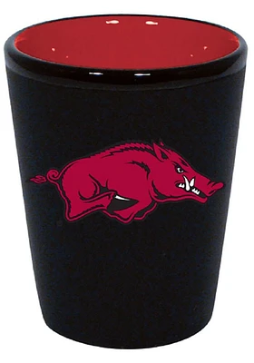 Arkansas Razorbacks 2oz Matte Black Shot Glass