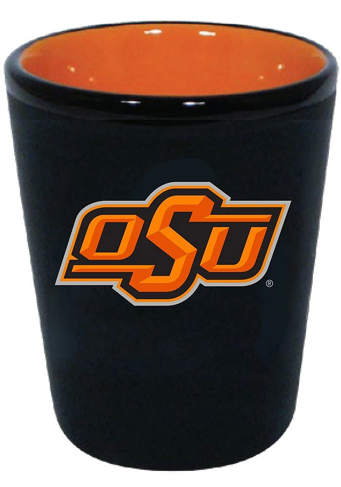 Oklahoma State Cowboys 2oz Matte Black Shot Glass