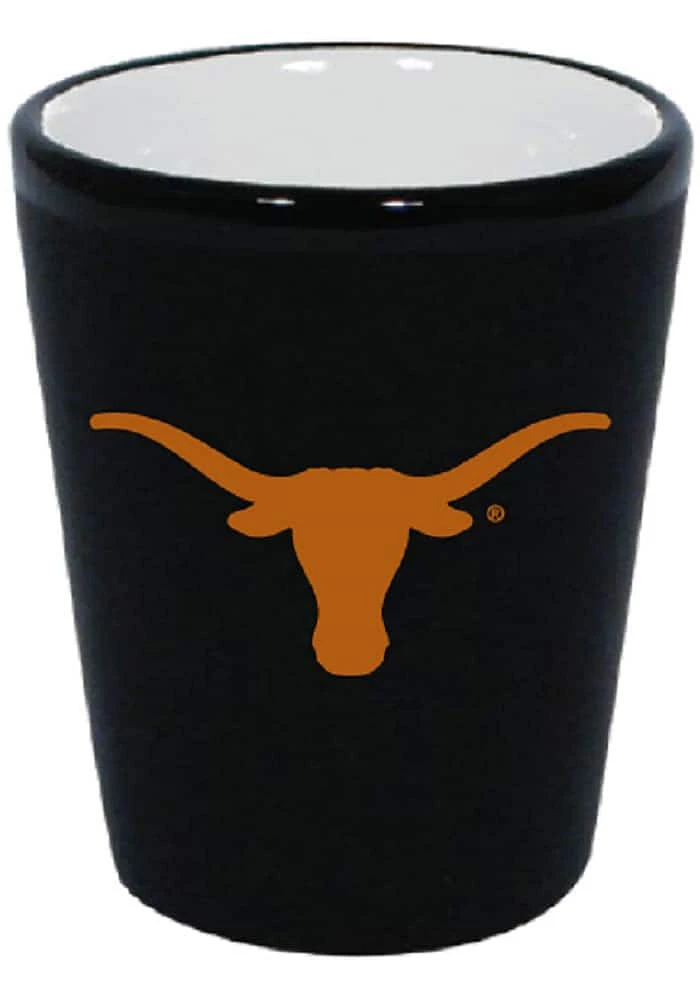 Texas Longhorns 2oz Matte Black Shot Glass