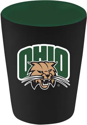 Ohio Bobcats 2oz Matte Black Shot Glass