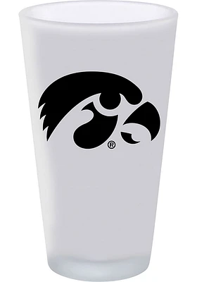 Iowa Hawkeyes 16oz White Frosted Pint Glass