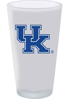 Kentucky Wildcats 16oz White Frosted Pint Glass