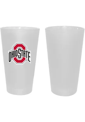Ohio State Buckeyes 16oz White Frosted Pint Glass