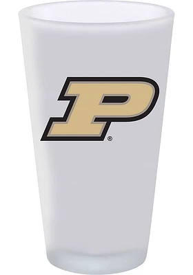 Purdue Boilermakers 16oz White Frosted Pint Glass - White