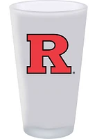 Rutgers Scarlet Knights 16oz White Frosted Pint Glass