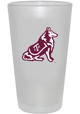 Texas A&M Aggies 16oz White Frosted Pint Glass - White