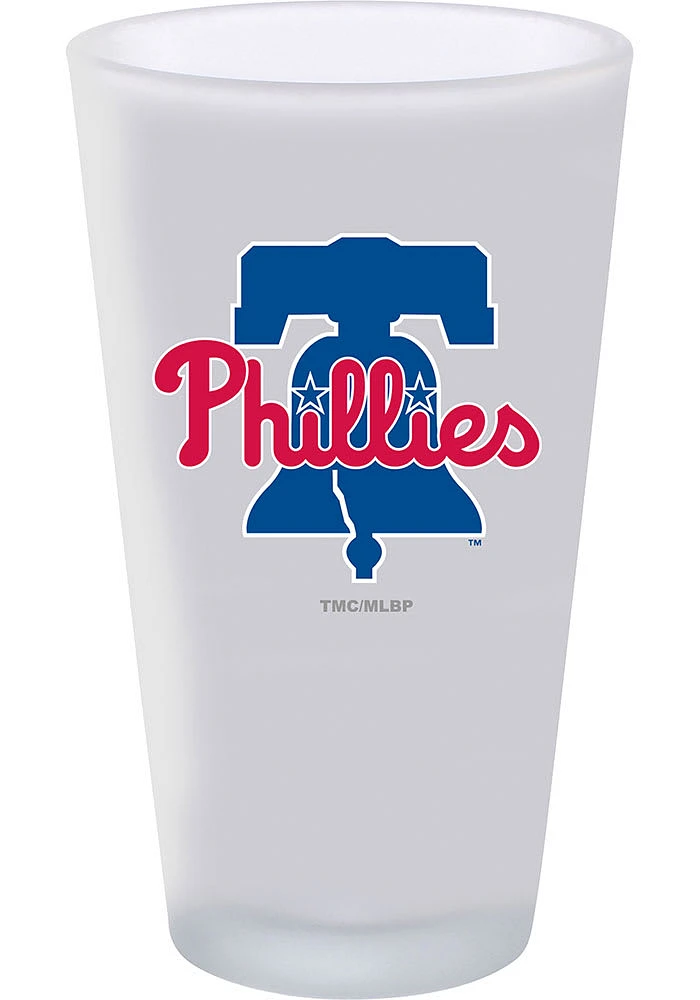 Philadelphia Phillies 16oz White Frosted Pint Glass - White