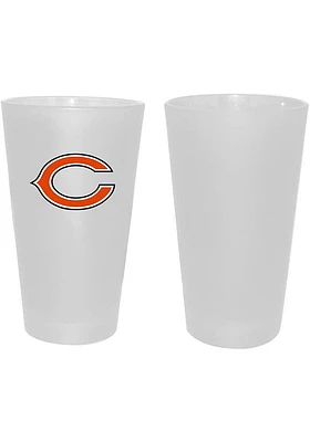 Chicago Bears 16oz White Frosted Pint Glass - White
