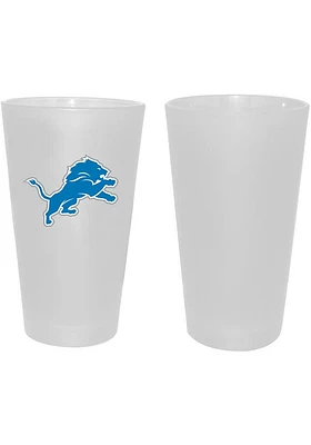 Detroit Lions 16oz White Frosted Pint Glass