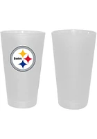 Pittsburgh Steelers 16oz White Frosted Pint Glass - White