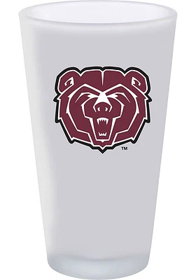 Missouri State Bears 16oz White Frosted Pint Glass