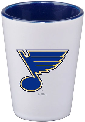 St Louis Blues 2oz Inner Color Shot Glass