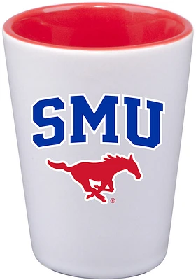 SMU Mustangs 2oz Inner Color Shot Glass