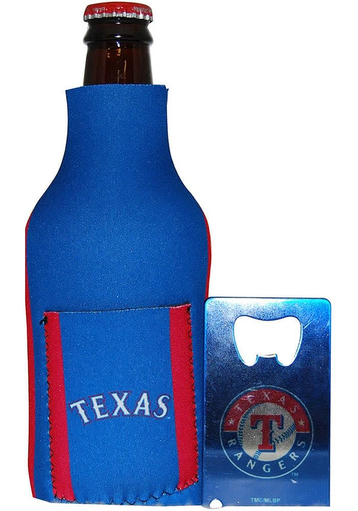 Texas Rangers 12oz Bottle Coolie - Blue