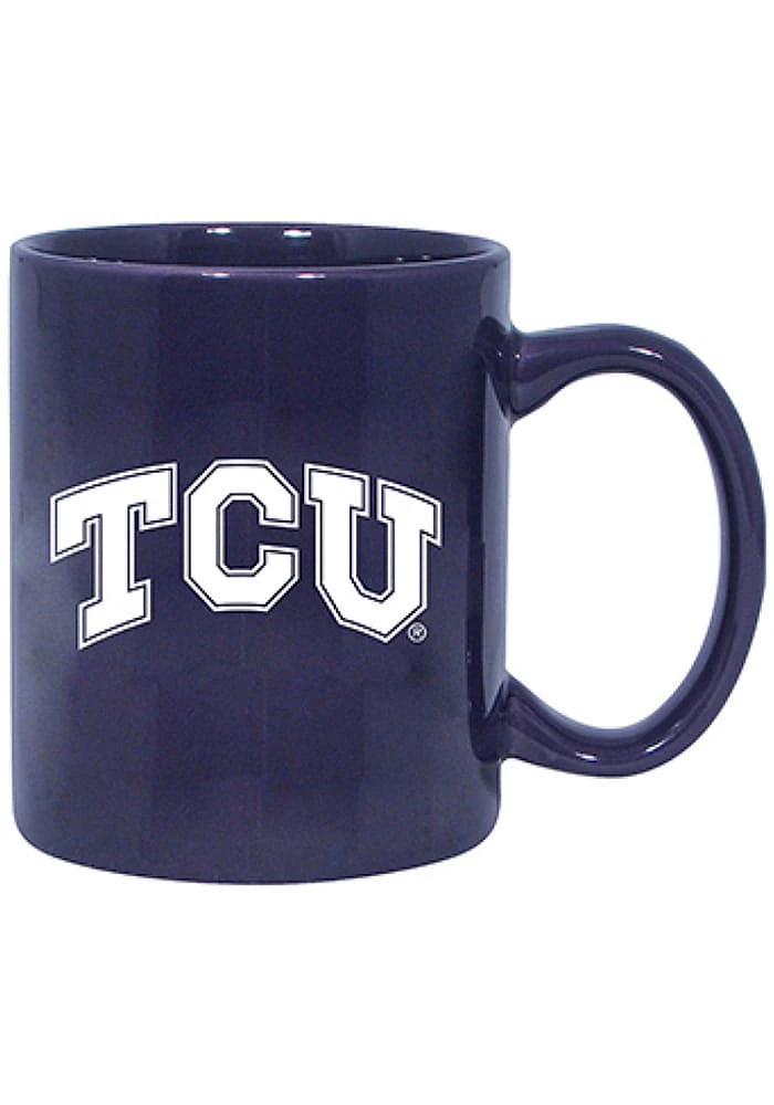 TCU Horned Frogs 12oz Ceramic Ceramic Mug - Purple