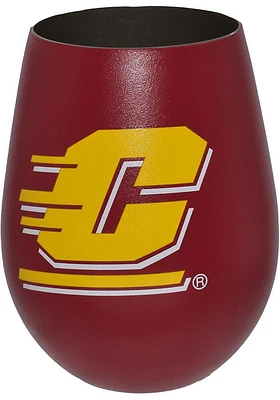 Central Michigan Chippewas 12oz Stainless Steel Stainless Steel Stemless