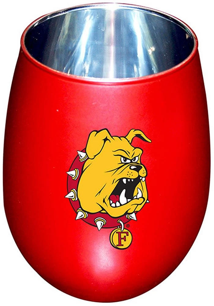 Ferris State Bulldogs 12oz Stainless Steel Stainless Steel Stemless - Red