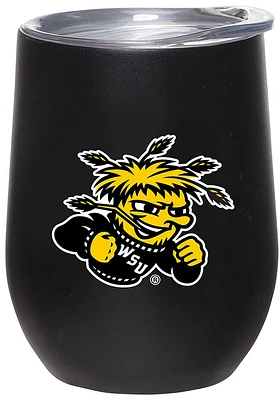 Wichita State Shockers 12oz Stainless Steel Stainless Steel Stemless - Black