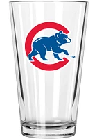 Chicago Cubs 16oz Cooperstown Bear Logo Pint Glass - White