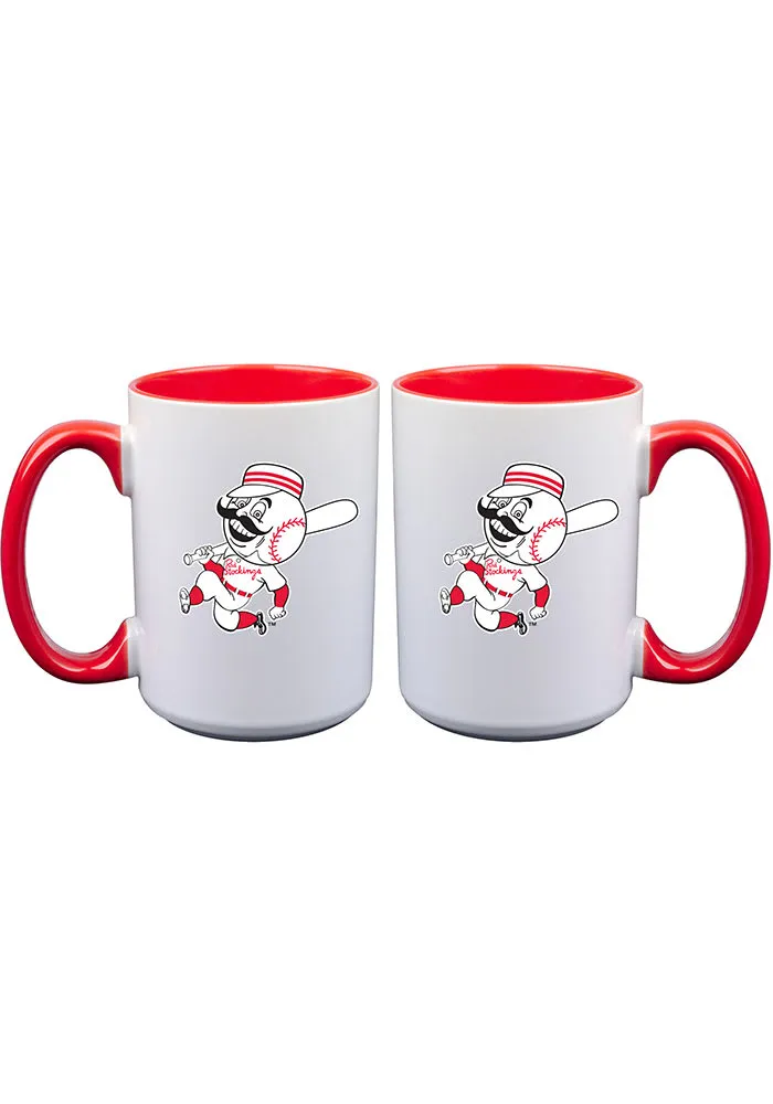 Cincinnati Reds 15oz Cooperstown Guy Logo Mug