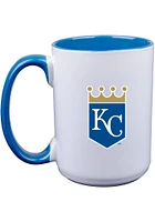 Kansas City Royals 15oz Crown Logo Ceramic Mug - Blue