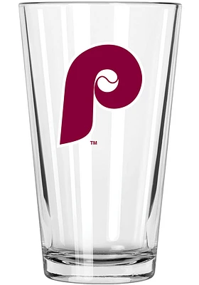 Philadelphia Phillies 16oz Retro P Logo Pint Glass - White
