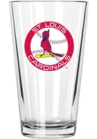 St Louis Cardinals 16oz Cooperstown Cardinal Logo Pint Glass - White