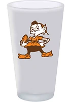 Cleveland Browns 16oz Retro Elf Logo Pint Glass - White